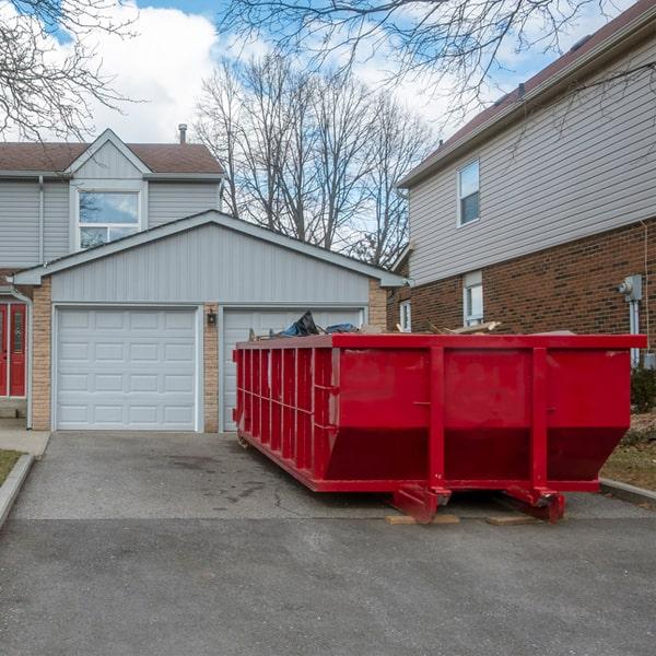 large metal dumpster for construction materials